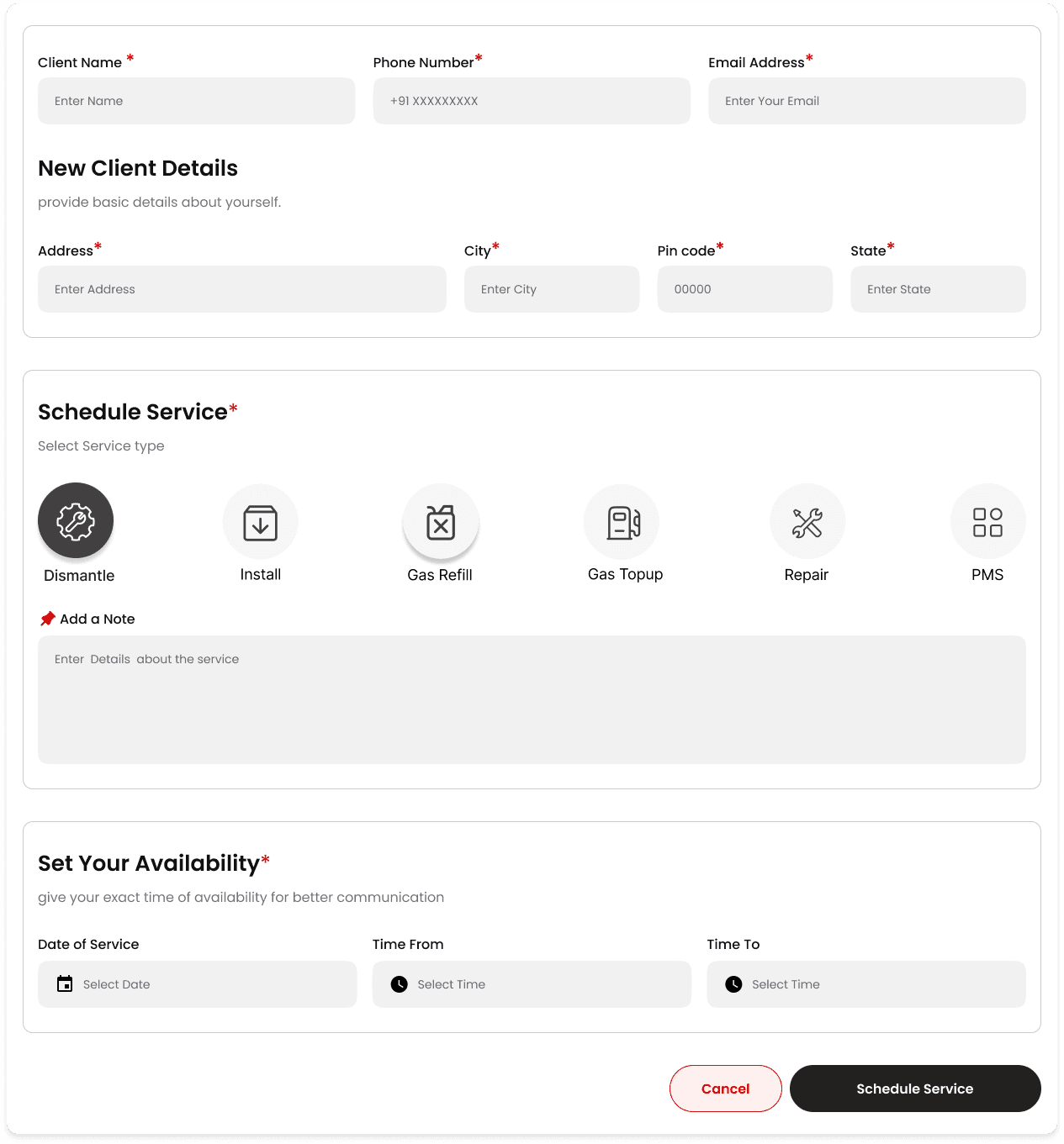 Effortless Service Booking